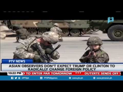 Asian observers don't expect Trump or Clinton to radically change foreign policy