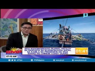 Mga mangingisdang Pilipino, patuloy sa pagpunta sa Scarborough Shoal