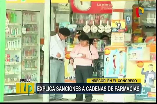 Congreso: presidente de Indecopi explicó sanciones a cadenas de farmacias