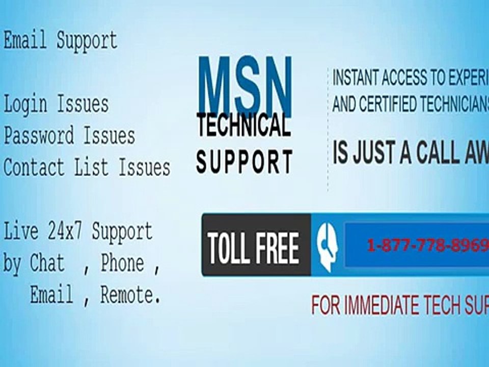 Get support @USA@ 1 877 778 8969 # MSN tech support number