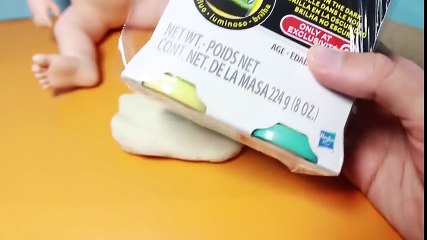 Baby Alive Playdough Plastilina MAKEOVER Glow In The DARK Play-Doh Dress Up Spooky Ghost Watermelon