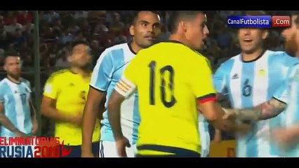 Mira como Messi intentó controlar a James Rodríguez