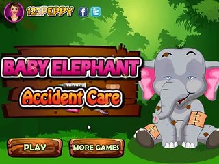 Baby Elephant Accident Care - Animal Care - Video Games for Kids - Play cartoon for children