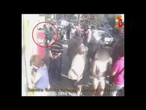 Palermo - Rapina a portavalori, conflitto a fuoco con la Polizia (11.11.16)