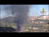 Genzano (Roma) - Incendio vivaio (09.11.16)