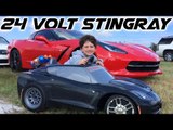 C7 Stingray Corvette owner in training! 24V Powerwheels