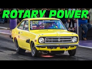 GIANT Turbo Rotary Powered Datsun @ TX2K15!