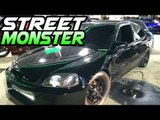 NASTY K20 Turbo Civic Battles the STREETS!