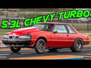 8 Second Turbo CHEVY-STANG Sweeps Street Class!