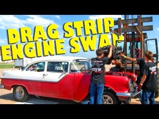 Fork Lift ENGINE SWAP at the Track!?!?