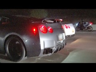 SoCal STREET RACING - GT-R's & GSX-R750 Epic Matchup!