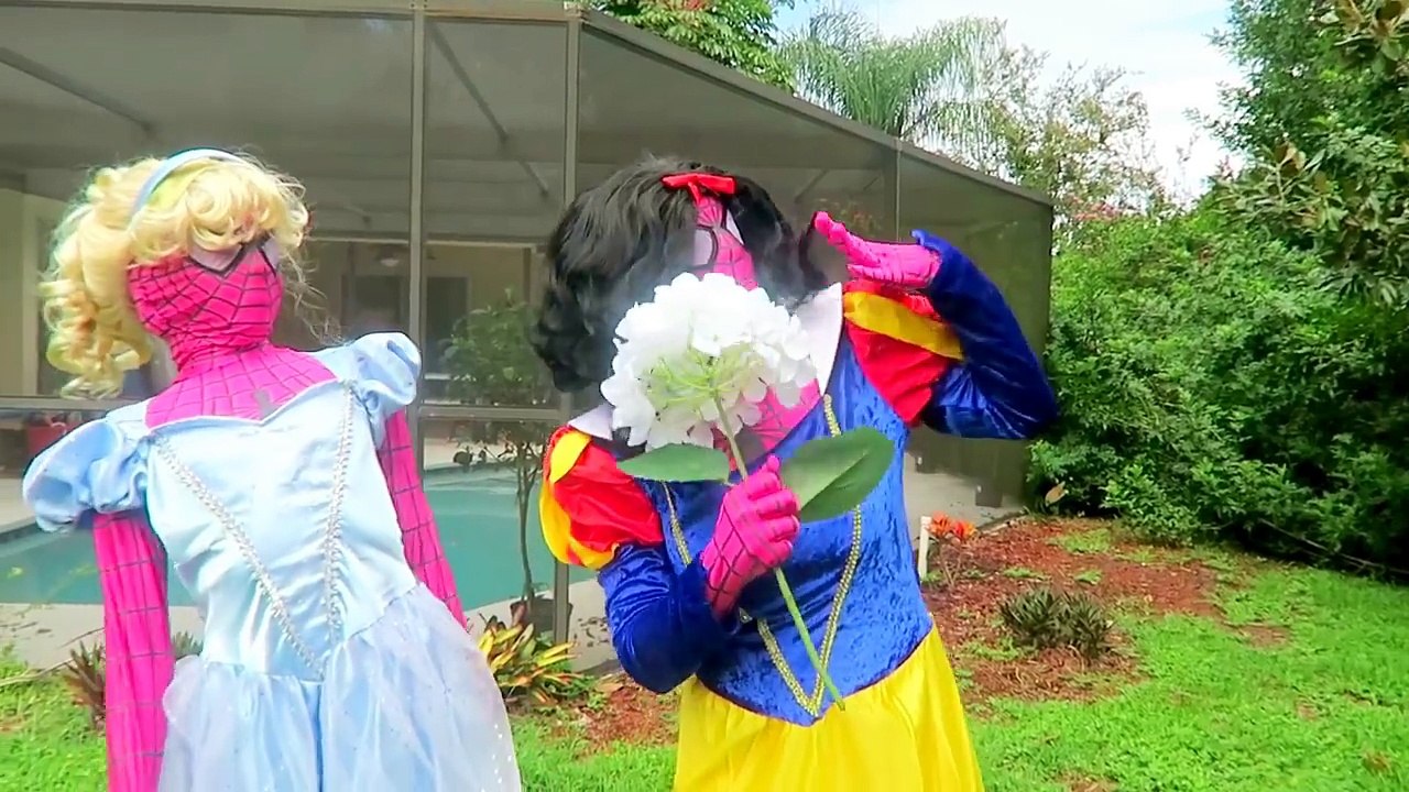 Superhero Superstars CREEPY Hand - Spiderman vs Joker w/ Pink Spidergirl, Kat Karmashian, Cinderella