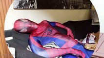 FAT SPIDERMAN Goes to Spa! Spiderman vs FAT Spiderman - Funny Superhero Movie In Real Life