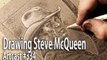 Drawing Steve Mcqueen as Tom Horn, Western Art