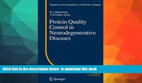 liberty books  Protein Quality Control in Neurodegenerative Diseases (Research and Perspectives in