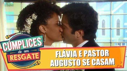 Flávia e Pastor Augusto se casam no Vilarejo