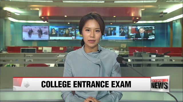 Hundreds of thousands of students sit Korea's college entrance exam