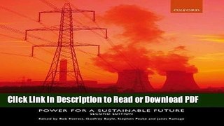 PDF Energy Systems and Sustainability: Power for a Sustainable Future PDF Free