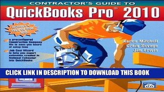 Best Seller Contractor s Guide to QuickBooks Pro 2010 Free Read
