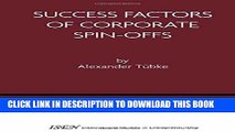 Best Seller Success Factors of Corporate Spin-Offs (International Studies in Entrepreneurship)