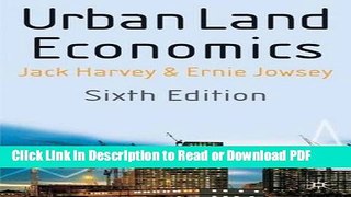Read Urban Land Economics Free Books