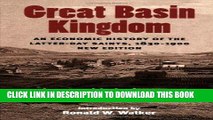 Best Seller Great Basin Kingdom: An Economic History of the Latter-day Saints, 1830-1900,  New
