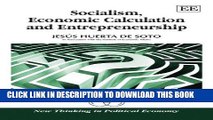 Ebook Socialism, Economic Calculation and Entrepreneurship (New Thinking in Political Economy)