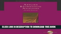 Best Seller Applied Regression Analysis: A Second Course in Business and Economic Statistics