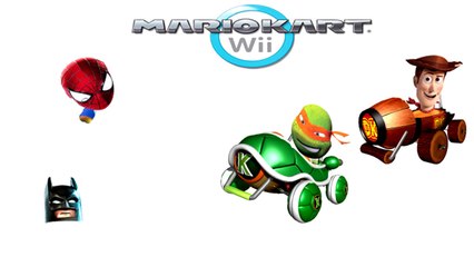 SPIDERMAN BATMAN Transform MARIO KART Wii TOY STORY NINJA TURTLES Transforming videos for kids