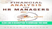 Best Seller Financial Analysis for HR Managers: Tools for Linking HR Strategy to Business Strategy