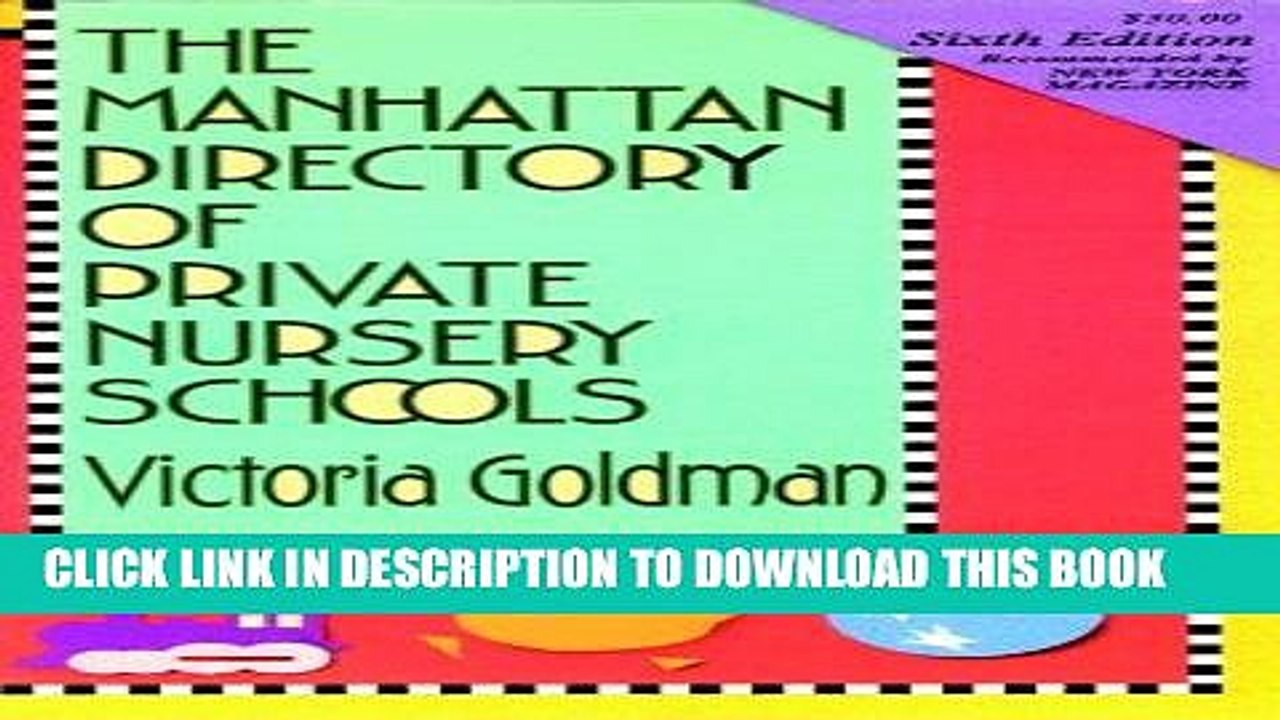 [PDF] Mobi Manhattan Directory of Private Nursery Schools, 6th Ed. Full Download