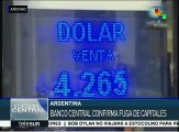 Banco Central de Argentina confirma fuga de capitales por 31 mil mdd