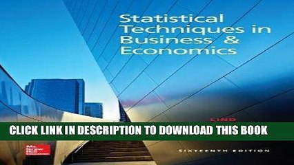 Ebook Loose Leaf Statistical Techniques in Business and Economics with Connect Access Card Free