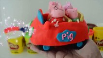 Massinha de Modelar Play doh Fazendo Carro da Familia Peppa Pig e George!!! Em Portugues