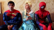 DID SPIDERMAN GET HURT BODY IN REAL LIFE?! Joker vs Frozen Elsa - Superman Bad Baby Funny Superhero