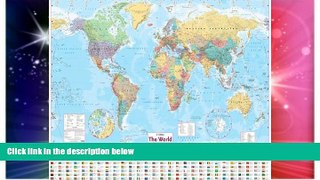 Must Have  World Wall Laminated Map  BOOOK ONLINE