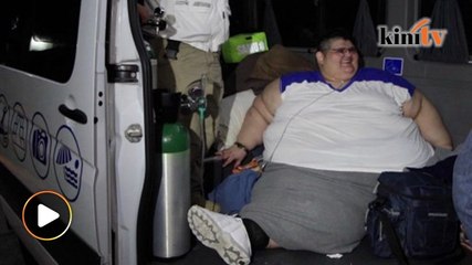 Lelaki 500kg terbaring enam tahun, tekad jalan semula