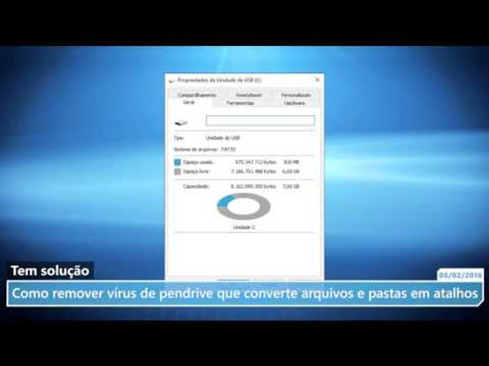 Como remover vírus de pendrive que converte arq...
