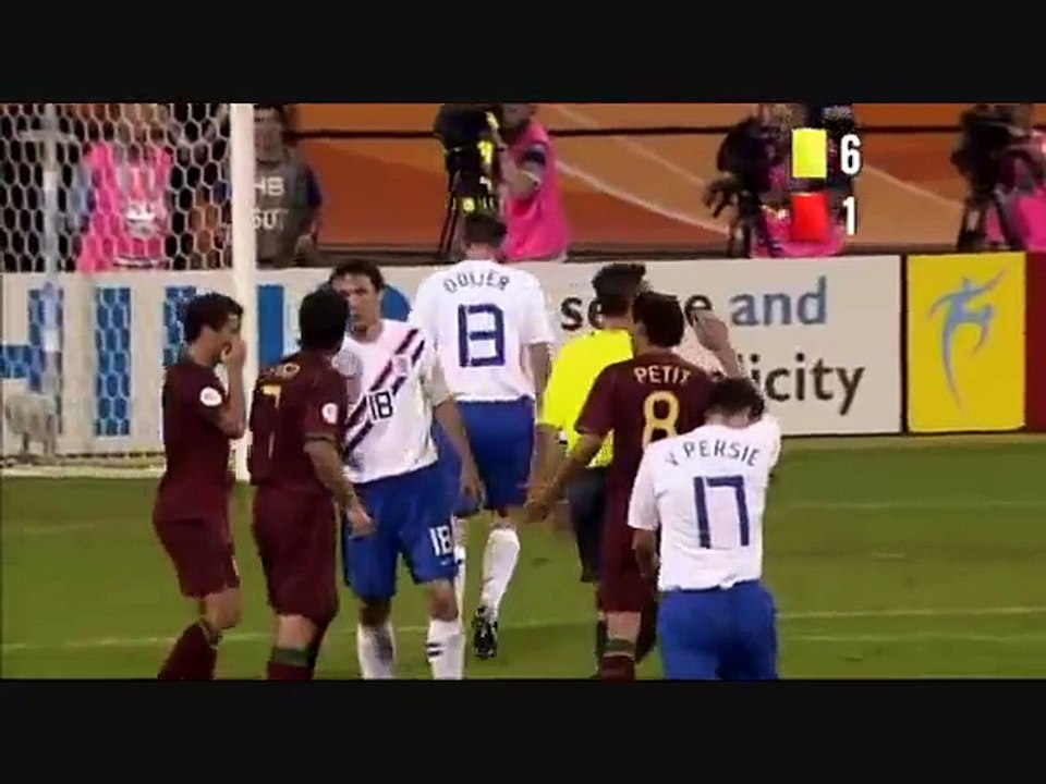 football player gives a yellow card the referee full video