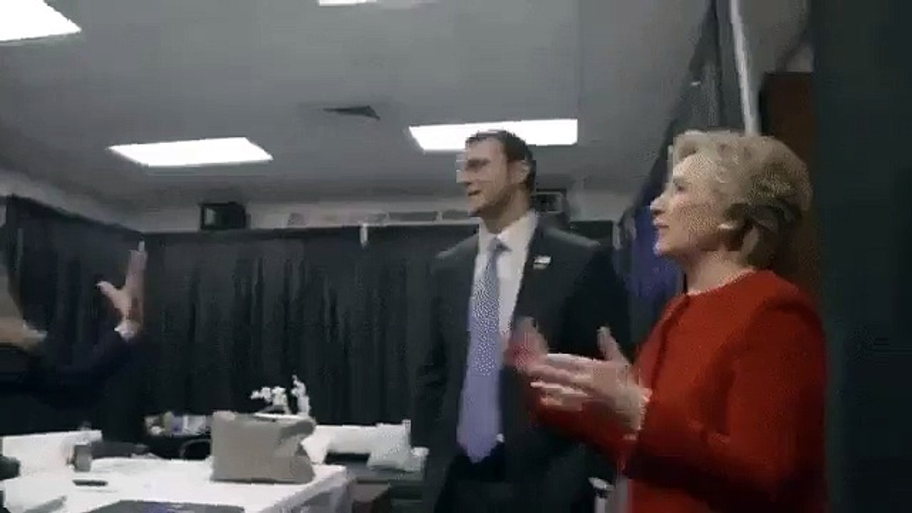Video shows Hillary and Bill Clinton premature celebration