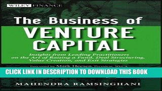 Best Seller The Business of Venture Capital: Insights from Leading Practitioners on the Art of
