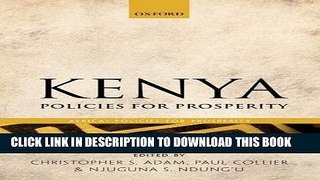 Best Seller Kenya: Policies for Prosperity (Africa: Policies for Prosperity) Free Read