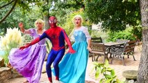 Joker Car Driving Accident!! Frozen Elsa, Spiderman & Doctor! Elsa Got Hurt Funny Superheroes :)