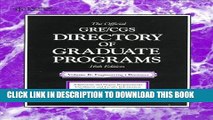 Best Seller The Official Gre Cgs Directory of Graduate Programs: Engineering, Business (Directory