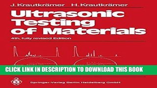 Read Now Ultrasonic Testing of Materials Download Book