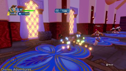 Woody Toy Story Saves Disney Princess Jasmine from Jafar Boss in Rileys Nightmare