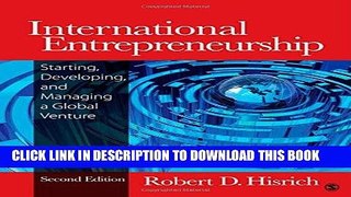 [PDF] International Entrepreneurship: Starting, Developing, and Managing a Global Ventur Popular