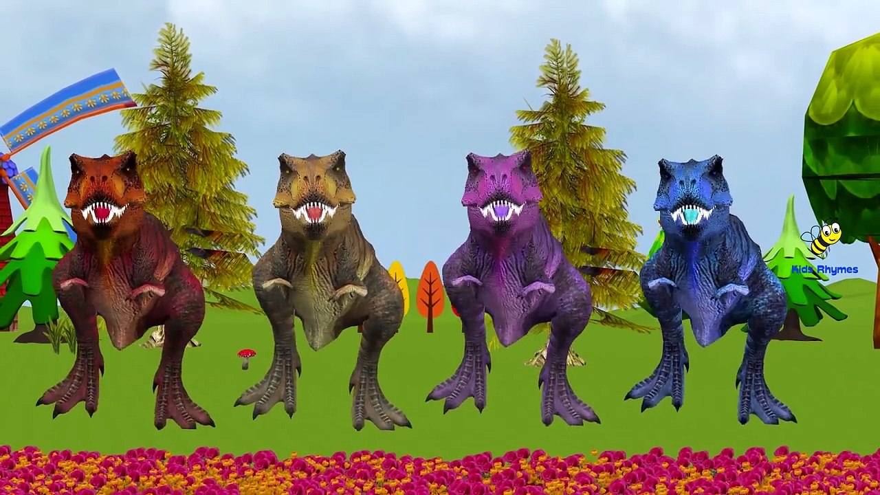 Colors Dinosaurs Finger Family | Learn ABC Songs For Children Animals Nursery Rhymes Compilation