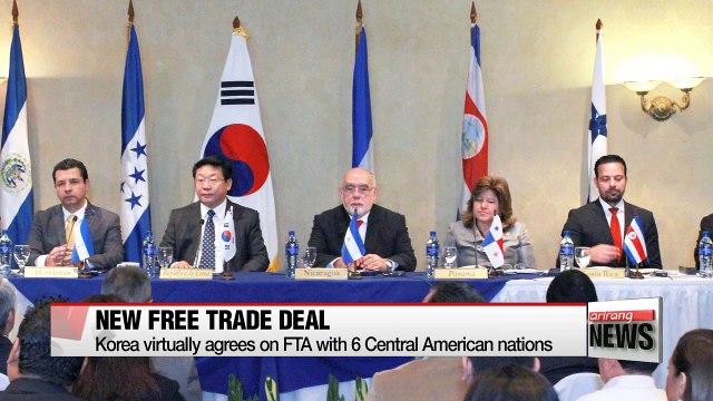 Korea virtually agrees on trade pact with 6 Central American countries