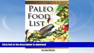 FAVORITE BOOK  Paleo Food List: Paleo Food Shopping List for the Supermarket; Diet Grocery list